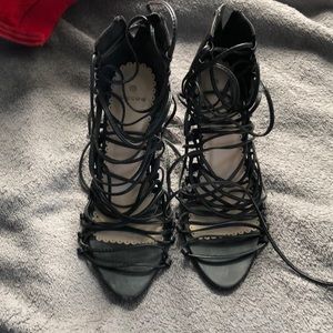 Black Strappy Heels